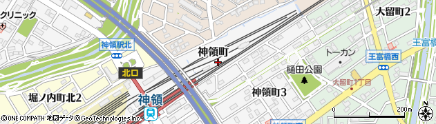 愛知県春日井市神領町405周辺の地図
