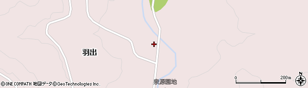 岡山県苫田郡鏡野町羽出1825周辺の地図