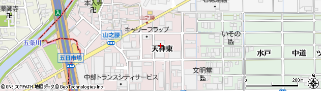 愛知県北名古屋市山之腰周辺の地図