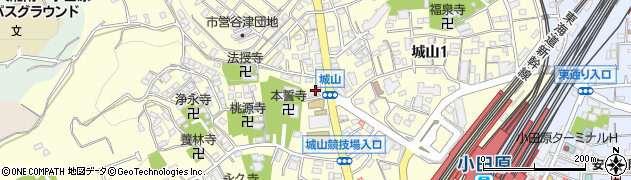 小田原駅前駐車場周辺の地図