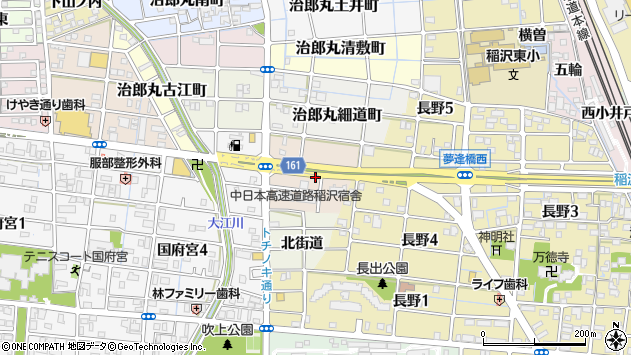 〒492-8134 愛知県稲沢市治郎丸大角町の地図