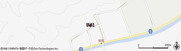 鳥取県八頭郡智頭町新見周辺の地図