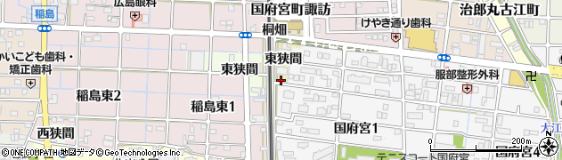 愛知県稲沢市稲島法成寺町東狭間9周辺の地図