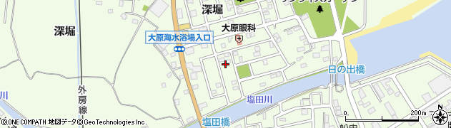 千葉県いすみ市深堀1603周辺の地図