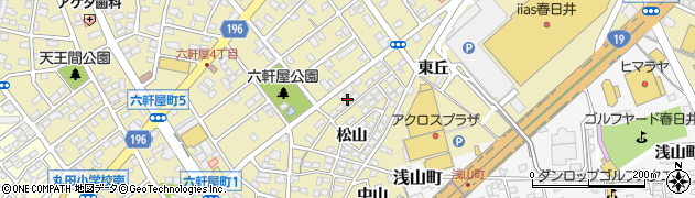 愛知県春日井市六軒屋町松山35-16周辺の地図