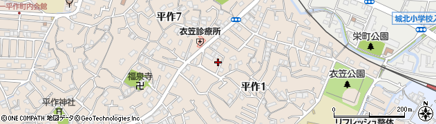 神奈川県横須賀市平作1丁目13-6周辺の地図