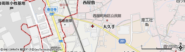 愛知県春日井市春日井上ノ町割畑84周辺の地図