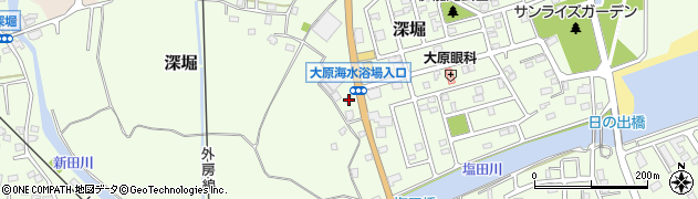 千葉県いすみ市深堀1486周辺の地図