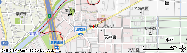 愛知県北名古屋市宇福寺堤添周辺の地図
