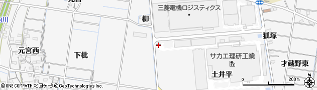 愛知県稲沢市祖父江町山崎石田周辺の地図