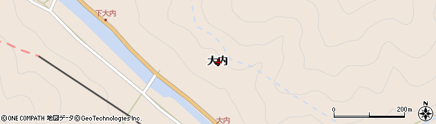 鳥取県八頭郡智頭町大内周辺の地図