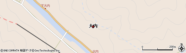 鳥取県智頭町（八頭郡）大内周辺の地図