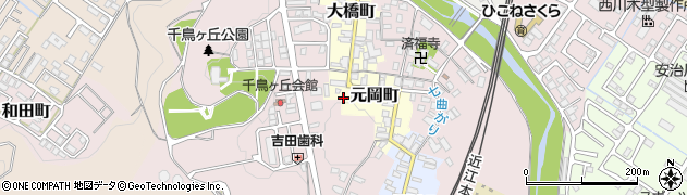 七曲広場周辺の地図