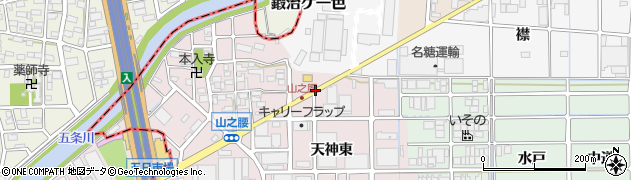 愛知県北名古屋市宇福寺（新田）周辺の地図