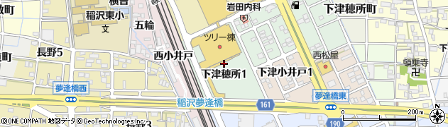 愛知県稲沢市下津穂所周辺の地図