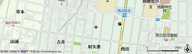 愛知県北名古屋市熊之庄周辺の地図