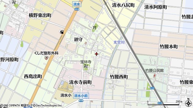 〒492-8314 愛知県稲沢市清水町の地図
