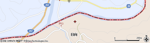 愛知県豊田市押山町日向205周辺の地図