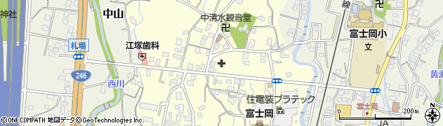 静岡県御殿場市中清水165周辺の地図