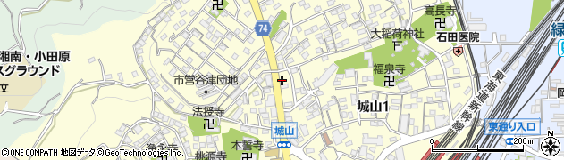 小田原フラワー　作業部周辺の地図