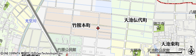 愛知県稲沢市竹腰本町周辺の地図