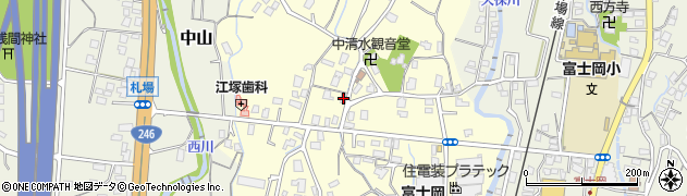 静岡県御殿場市中清水184周辺の地図