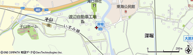 千葉県いすみ市深堀751周辺の地図