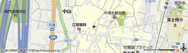 静岡県御殿場市中清水216周辺の地図