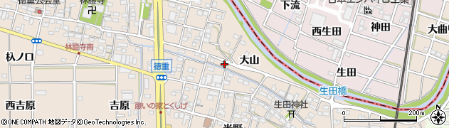 愛知県北名古屋市徳重大山42周辺の地図