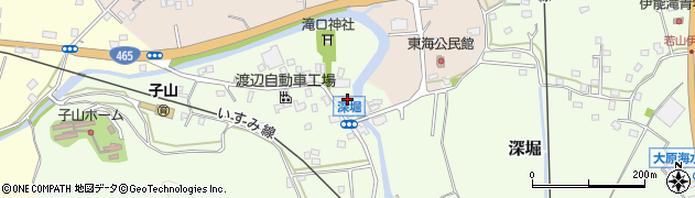 千葉県いすみ市深堀747周辺の地図