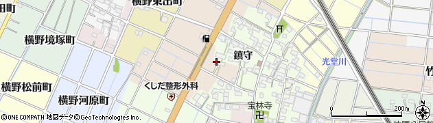 愛知県稲沢市清水町郷西周辺の地図
