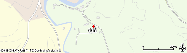 千葉県大多喜町（夷隅郡）小苗周辺の地図