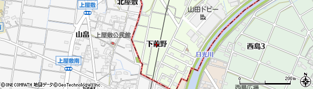 愛知県一宮市玉野（下葭野）周辺の地図