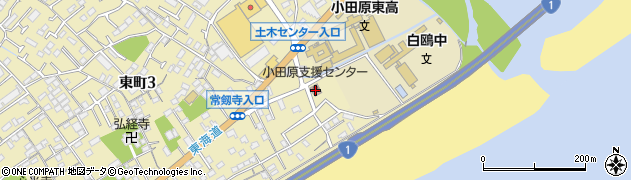 小田原支援センター　小田原アシスト周辺の地図