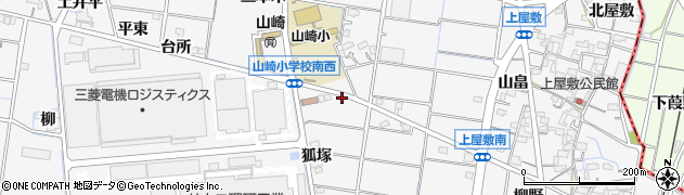 愛知県稲沢市祖父江町山崎（二本木前）周辺の地図