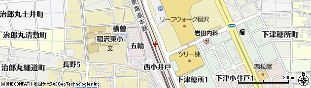 愛知県稲沢市長野町周辺の地図
