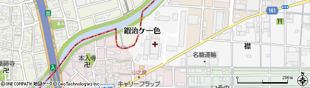 愛知県北名古屋市鍜治ケ一色端須賀周辺の地図