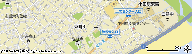 神奈川県小田原市東町周辺の地図