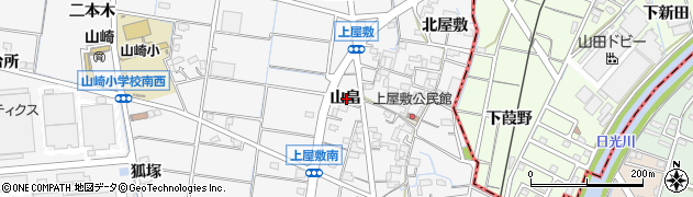 愛知県稲沢市祖父江町山崎山畠周辺の地図