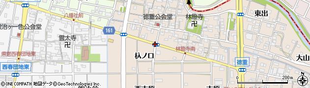 愛知県北名古屋市徳重（高塚）周辺の地図