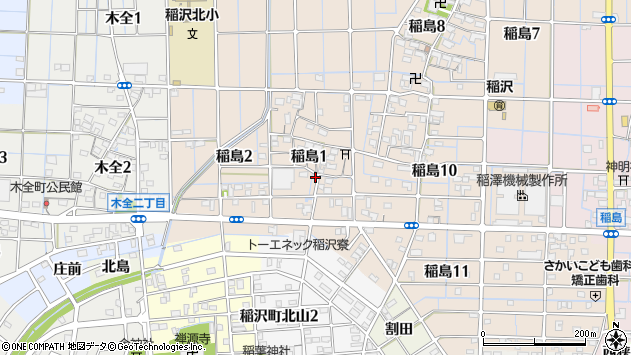 〒492-8229 愛知県稲沢市稲島の地図