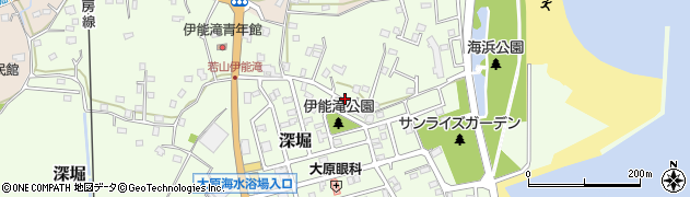 千葉県いすみ市深堀周辺の地図