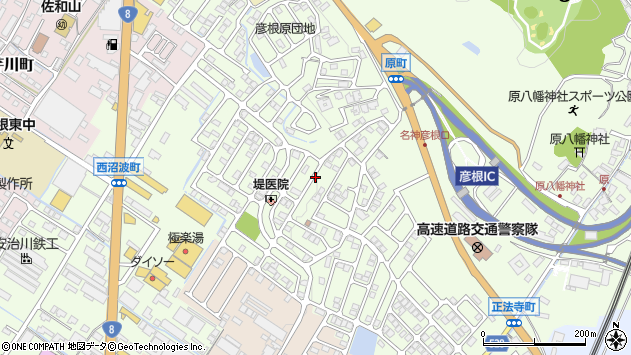 〒522-0023 滋賀県彦根市原町の地図