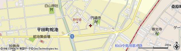 岐阜県海津市平田町蛇池2235周辺の地図