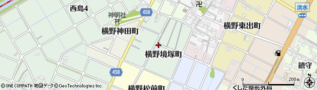 愛知県稲沢市横野境塚町周辺の地図