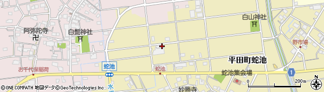 岐阜県海津市平田町蛇池1819周辺の地図