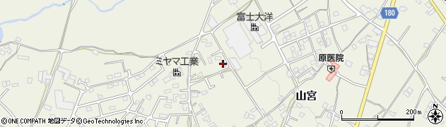 静岡県富士宮市山宮925周辺の地図