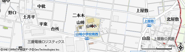 稲沢市立山崎小学校周辺の地図