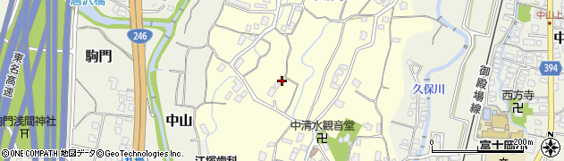 静岡県御殿場市中清水302周辺の地図