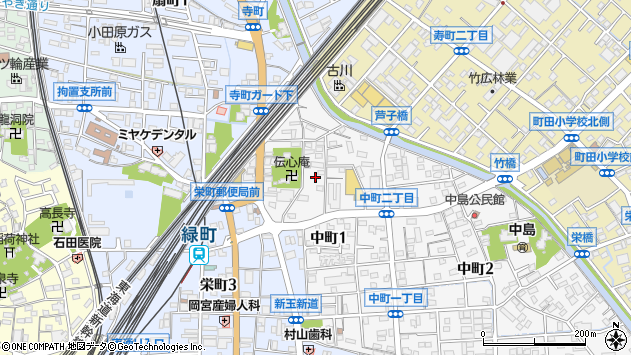 〒250-0005 神奈川県小田原市中町の地図